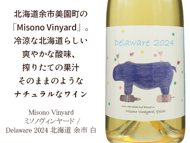 Misono Vinyard　ミソノヴィンヤード / Delaware　2024（テキスト付）